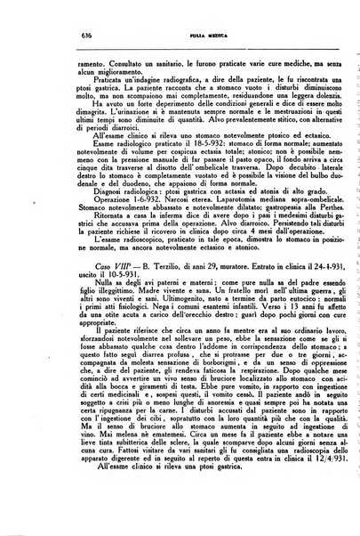 Folia medica periodico trimensile di patologia e clinica medica