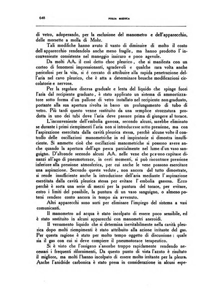 Folia medica periodico trimensile di patologia e clinica medica