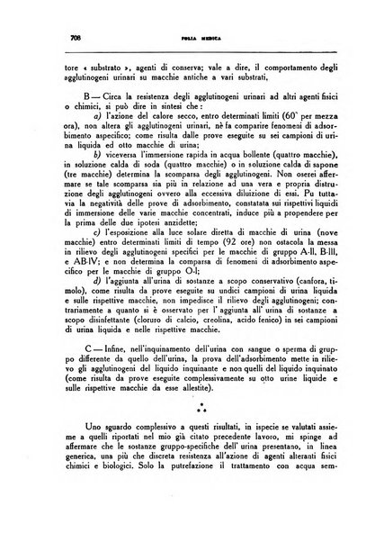 Folia medica periodico trimensile di patologia e clinica medica