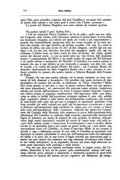 Folia medica periodico trimensile di patologia e clinica medica