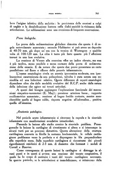 Folia medica periodico trimensile di patologia e clinica medica