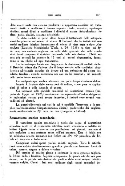 Folia medica periodico trimensile di patologia e clinica medica