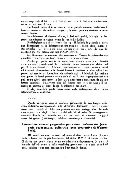 Folia medica periodico trimensile di patologia e clinica medica