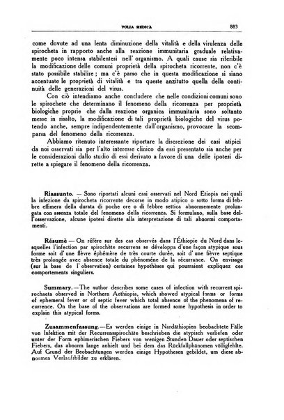 Folia medica periodico trimensile di patologia e clinica medica