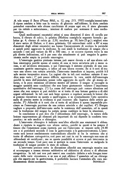 Folia medica periodico trimensile di patologia e clinica medica