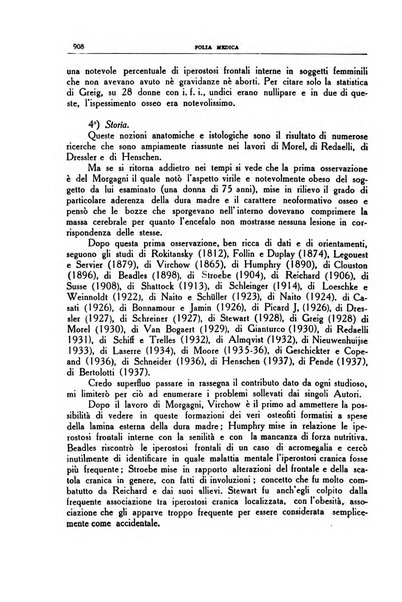 Folia medica periodico trimensile di patologia e clinica medica