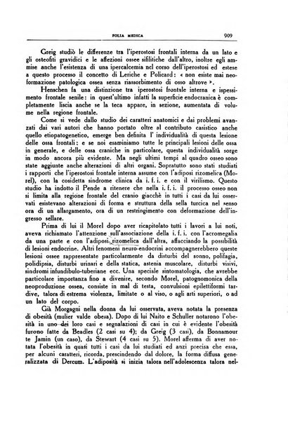 Folia medica periodico trimensile di patologia e clinica medica