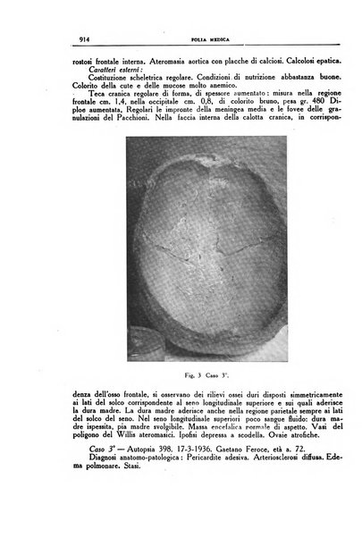 Folia medica periodico trimensile di patologia e clinica medica