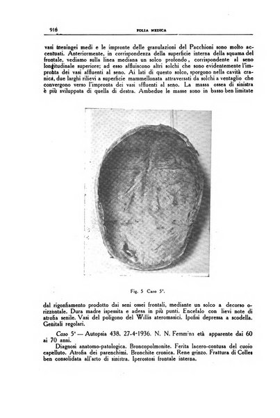 Folia medica periodico trimensile di patologia e clinica medica