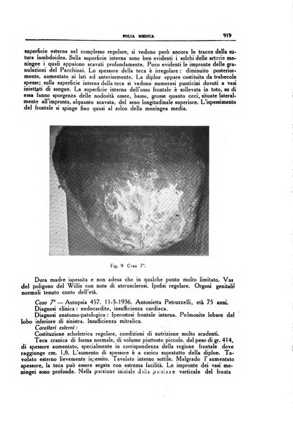 Folia medica periodico trimensile di patologia e clinica medica