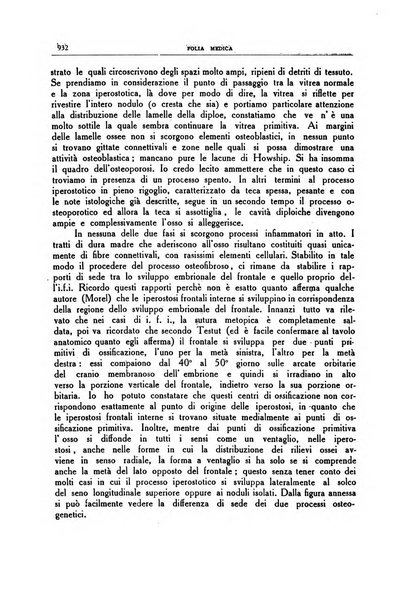 Folia medica periodico trimensile di patologia e clinica medica