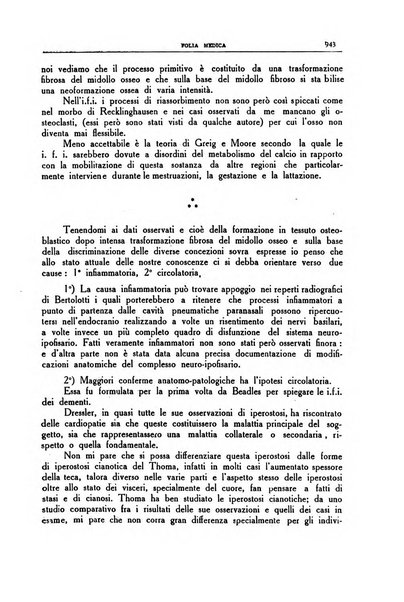 Folia medica periodico trimensile di patologia e clinica medica