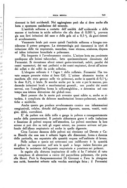 Folia medica periodico trimensile di patologia e clinica medica