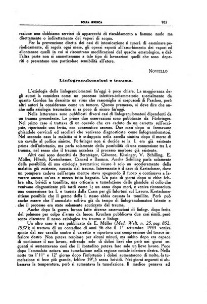 Folia medica periodico trimensile di patologia e clinica medica