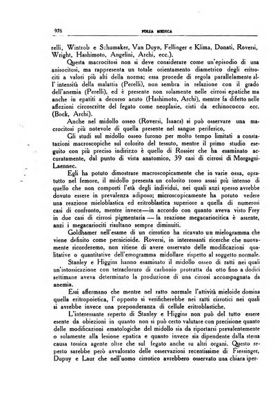 Folia medica periodico trimensile di patologia e clinica medica