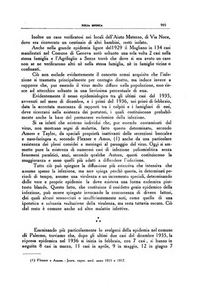 Folia medica periodico trimensile di patologia e clinica medica