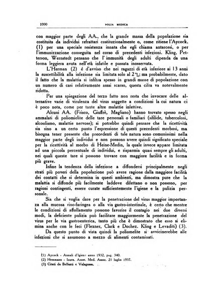 Folia medica periodico trimensile di patologia e clinica medica