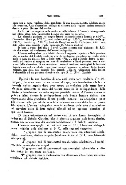 Folia medica periodico trimensile di patologia e clinica medica