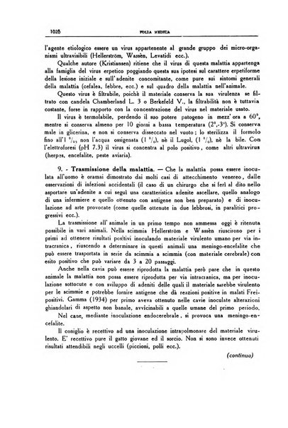 Folia medica periodico trimensile di patologia e clinica medica