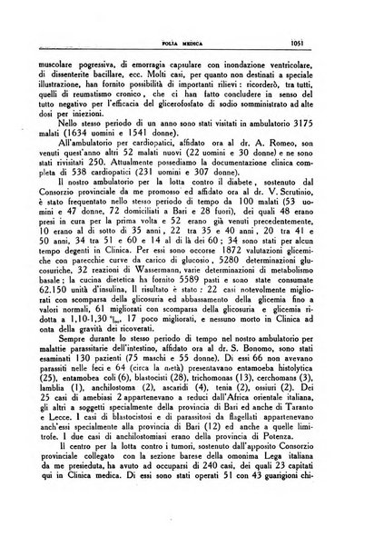 Folia medica periodico trimensile di patologia e clinica medica