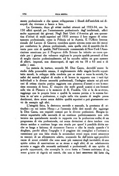 Folia medica periodico trimensile di patologia e clinica medica