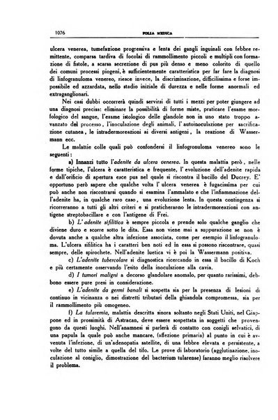 Folia medica periodico trimensile di patologia e clinica medica