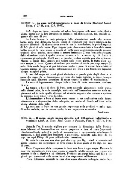 Folia medica periodico trimensile di patologia e clinica medica