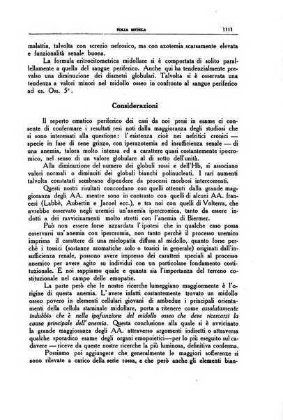 Folia medica periodico trimensile di patologia e clinica medica