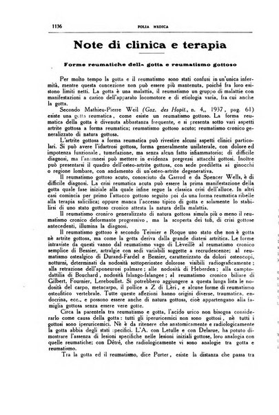 Folia medica periodico trimensile di patologia e clinica medica