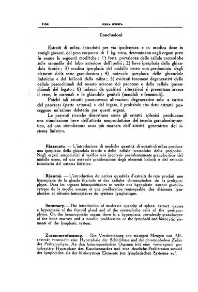 Folia medica periodico trimensile di patologia e clinica medica