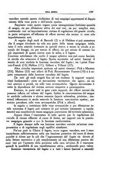 Folia medica periodico trimensile di patologia e clinica medica