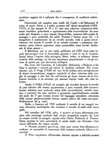 Folia medica periodico trimensile di patologia e clinica medica