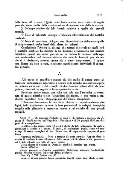 Folia medica periodico trimensile di patologia e clinica medica