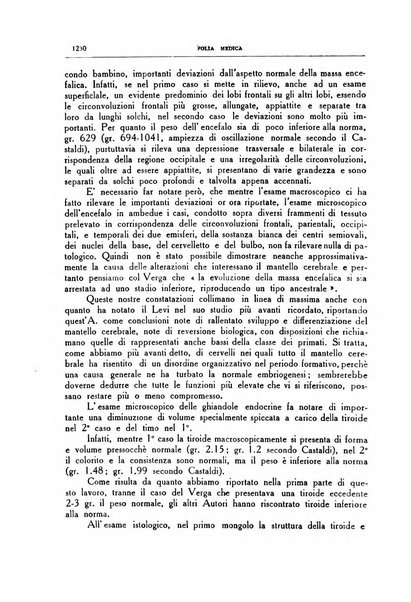 Folia medica periodico trimensile di patologia e clinica medica