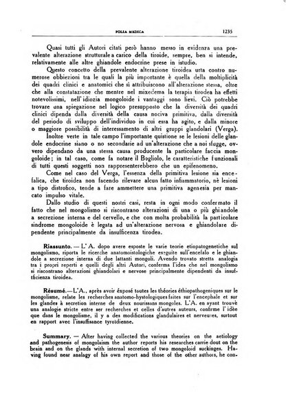 Folia medica periodico trimensile di patologia e clinica medica