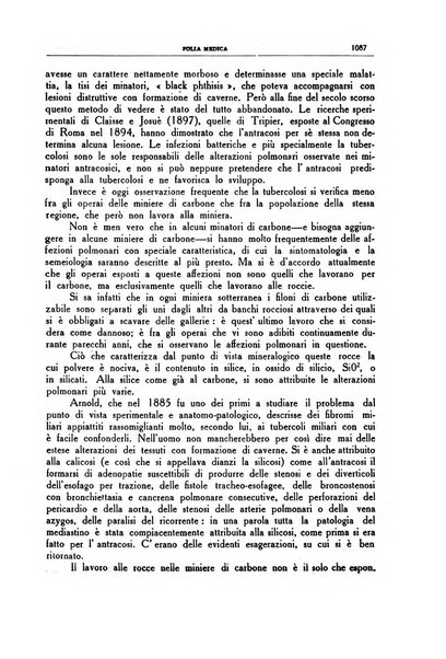 Folia medica periodico trimensile di patologia e clinica medica