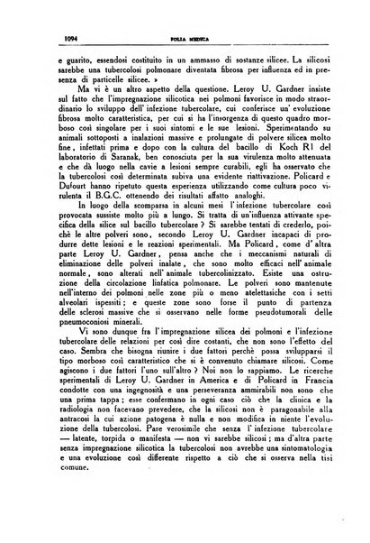 Folia medica periodico trimensile di patologia e clinica medica