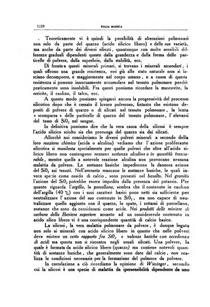 Folia medica periodico trimensile di patologia e clinica medica