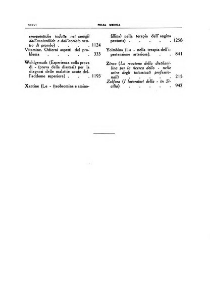 Folia medica periodico trimensile di patologia e clinica medica