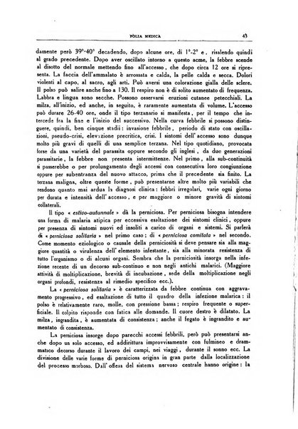 Folia medica periodico trimensile di patologia e clinica medica