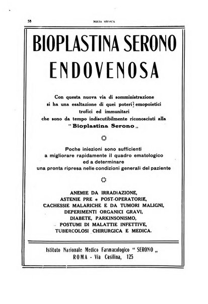 Folia medica periodico trimensile di patologia e clinica medica