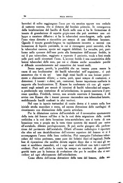 Folia medica periodico trimensile di patologia e clinica medica