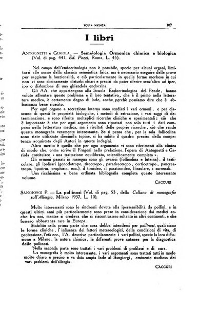 Folia medica periodico trimensile di patologia e clinica medica