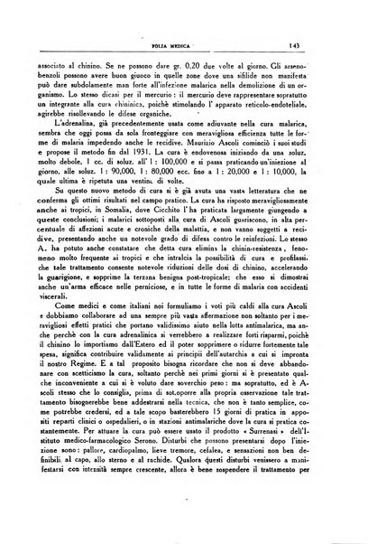 Folia medica periodico trimensile di patologia e clinica medica