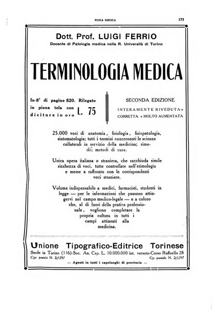 Folia medica periodico trimensile di patologia e clinica medica