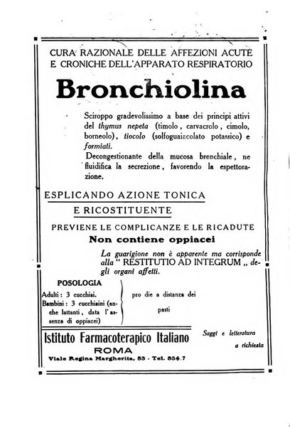 Folia medica periodico trimensile di patologia e clinica medica