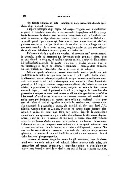 Folia medica periodico trimensile di patologia e clinica medica