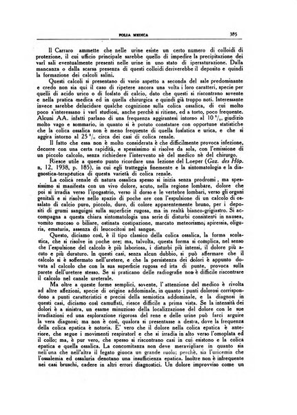 Folia medica periodico trimensile di patologia e clinica medica