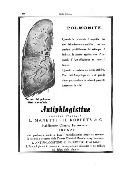 Folia medica periodico trimensile di patologia e clinica medica