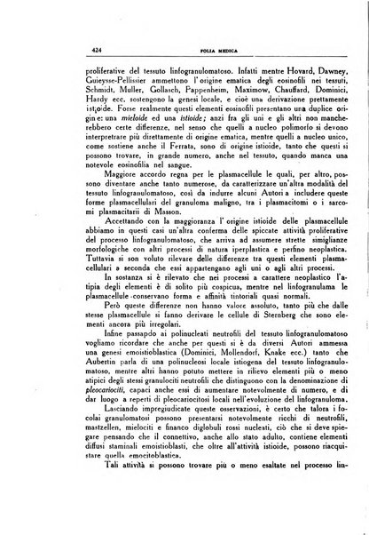 Folia medica periodico trimensile di patologia e clinica medica